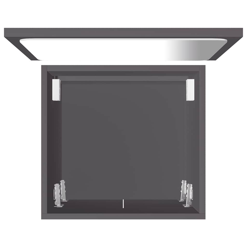 2Dílný Set Koupelnového Nábytku Šedý Dřevotříska