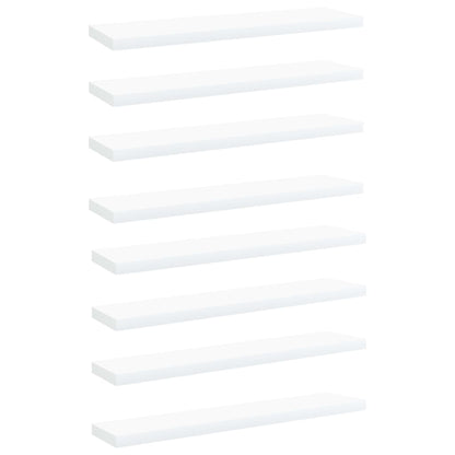 Přídavné Police 8 Ks Bílé 40 X 50 X 1,5 Cm Dřevotříska Bílá