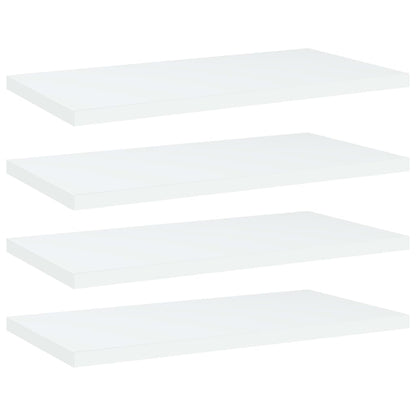 Přídavné Police 8 Ks Bílé 40 X 50 X 1,5 Cm Dřevotříska Bílá