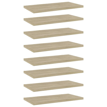 Přídavné Police 4 Ks 100 X 40 X 1,5 Cm Dřevotříska Dub Sonoma