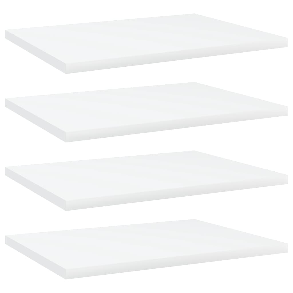 Přídavné Police 8 Ks Bílé 40 X 50 X 1,5 Cm Dřevotříska Bílá