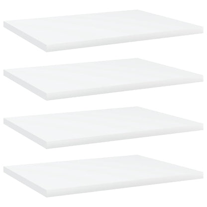 Přídavné Police 8 Ks Bílé 40 X 50 X 1,5 Cm Dřevotříska Bílá