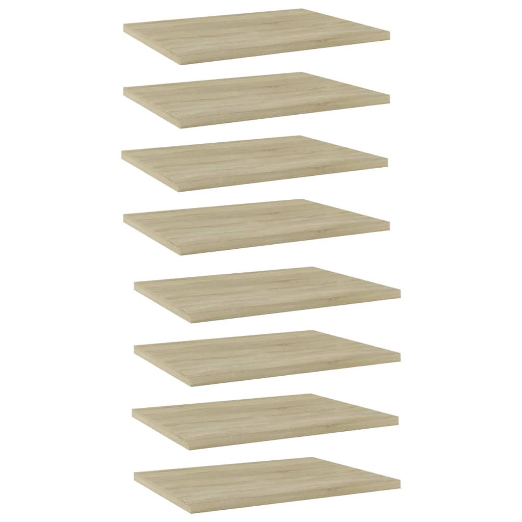 Přídavné Police 4 Ks 100 X 40 X 1,5 Cm Dřevotříska Dub Sonoma