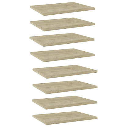 Přídavné Police 4 Ks 100 X 40 X 1,5 Cm Dřevotříska Dub Sonoma