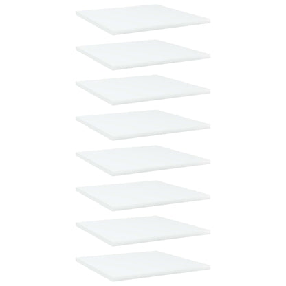 Přídavné Police 8 Ks Bílé 40 X 50 X 1,5 Cm Dřevotříska Bílá