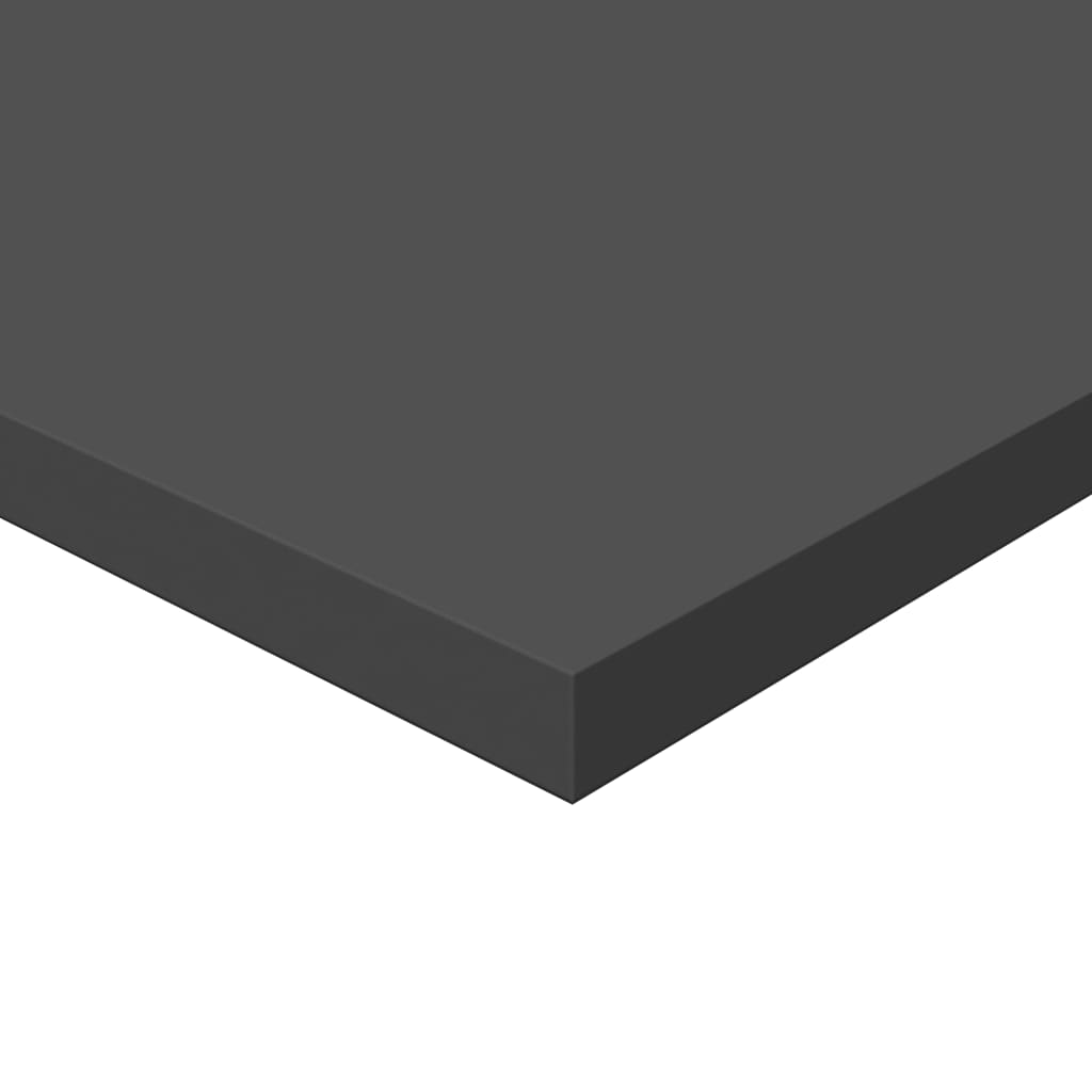 Přídavné Police 4 Ks Šedé 40 X 50 X 1,5 Cm Dřevotříska