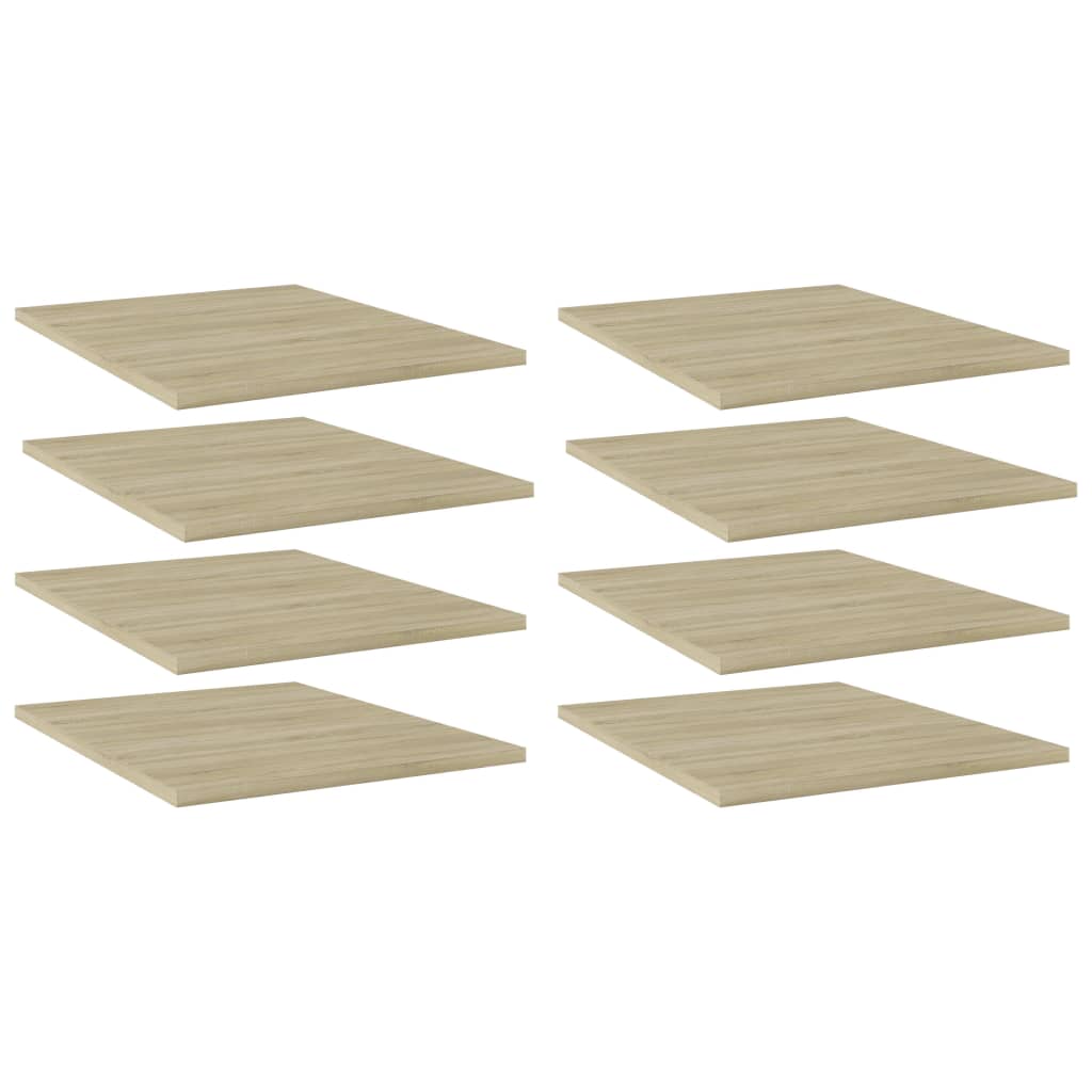 Přídavné Police 4 Ks 100 X 40 X 1,5 Cm Dřevotříska Dub Sonoma