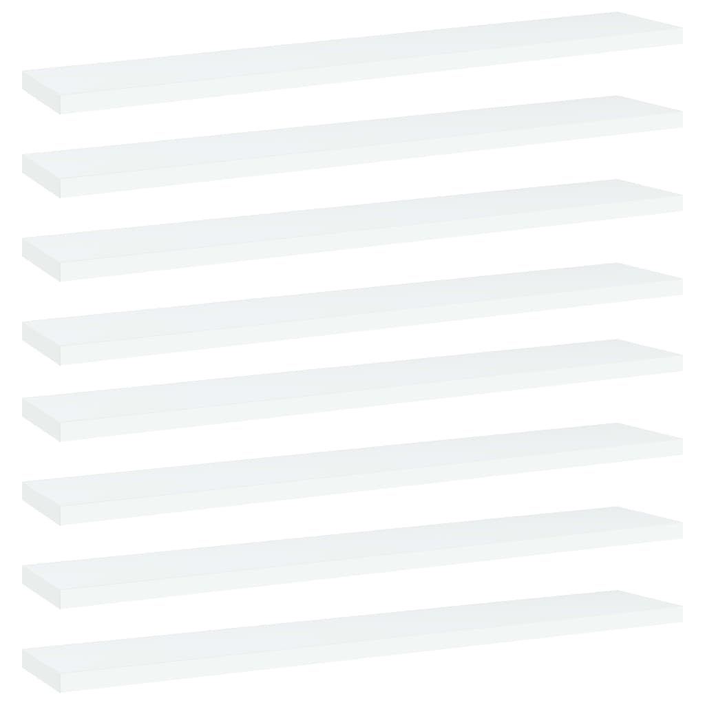 Přídavné Police 8 Ks Bílé 40 X 50 X 1,5 Cm Dřevotříska Bílá