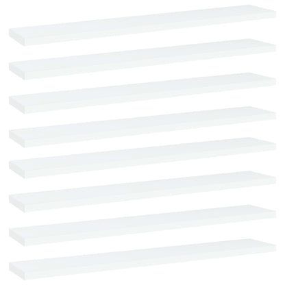 Přídavné Police 8 Ks Bílé 40 X 50 X 1,5 Cm Dřevotříska Bílá