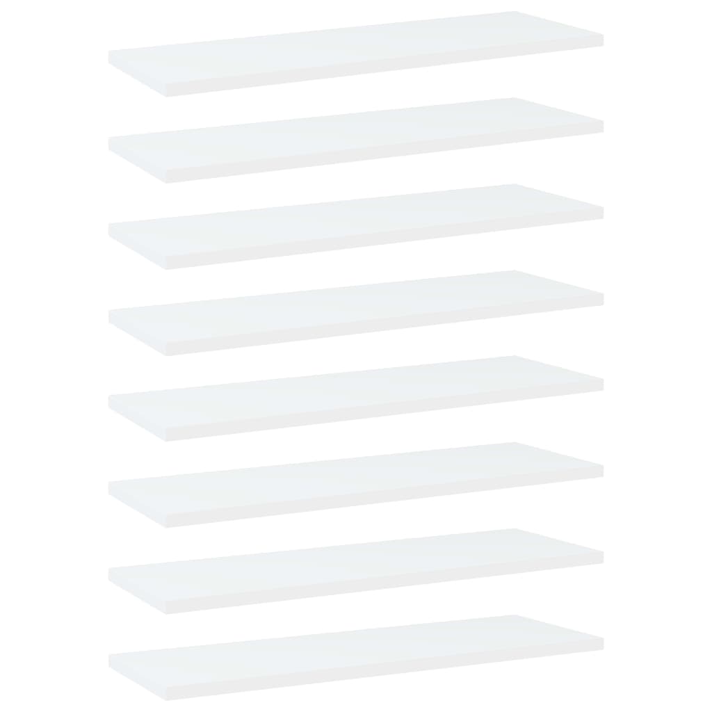 Přídavné Police 8 Ks Bílé 40 X 50 X 1,5 Cm Dřevotříska Bílá