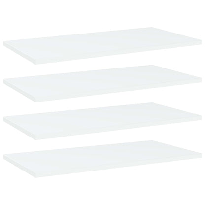Přídavné Police 8 Ks Bílé 40 X 50 X 1,5 Cm Dřevotříska Bílá