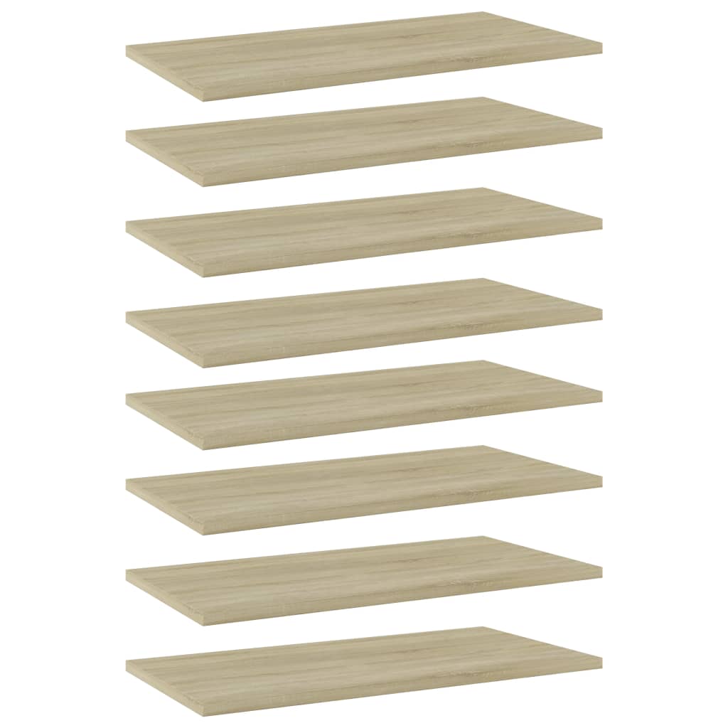 Přídavné Police 4 Ks 100 X 40 X 1,5 Cm Dřevotříska Dub Sonoma