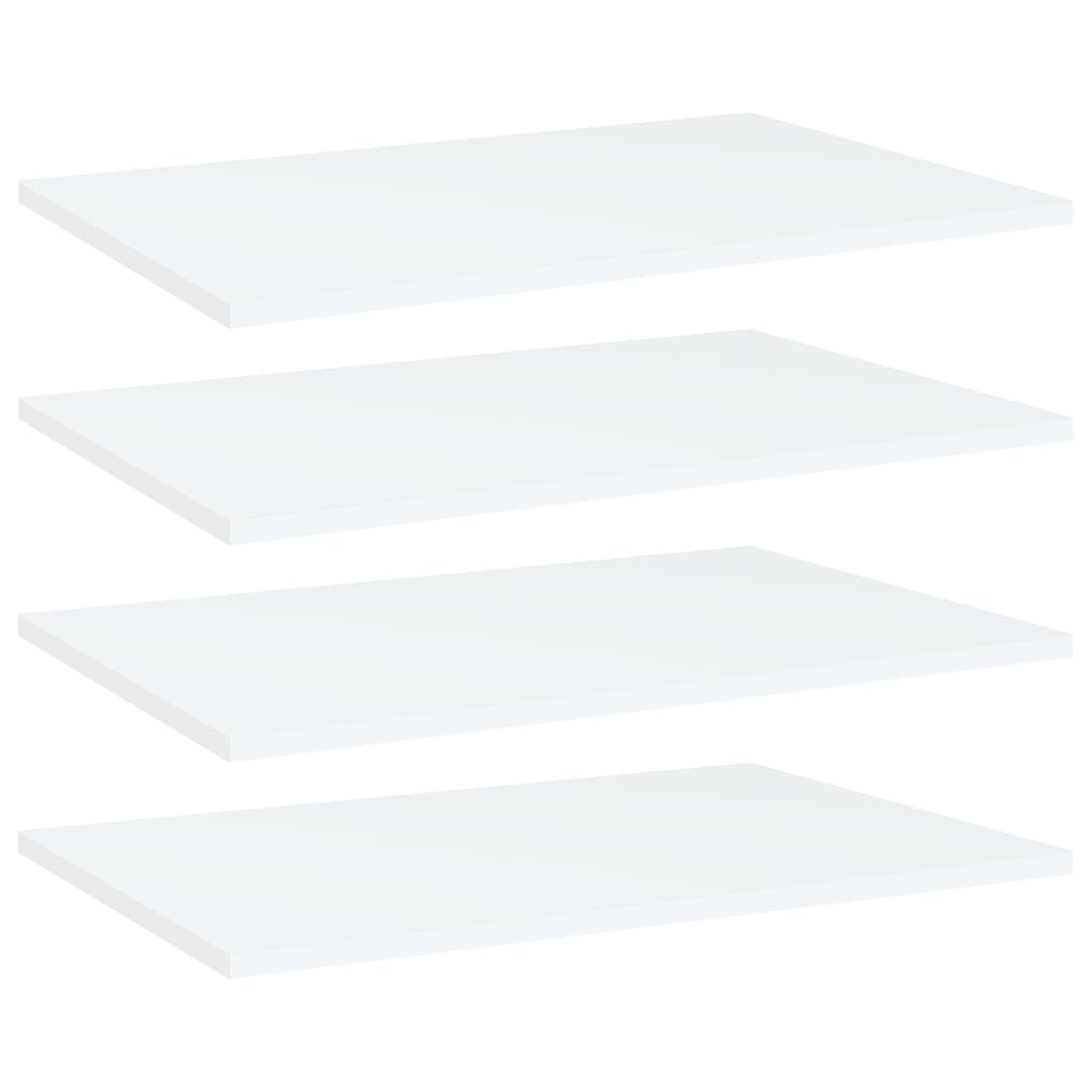 Přídavné Police 8 Ks Bílé 40 X 50 X 1,5 Cm Dřevotříska Bílá