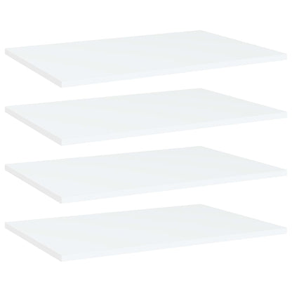Přídavné Police 8 Ks Bílé 40 X 50 X 1,5 Cm Dřevotříska Bílá