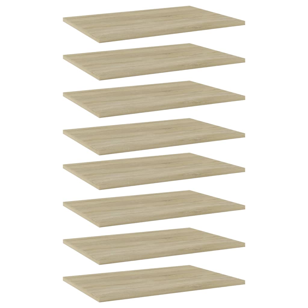 Přídavné Police 4 Ks 100 X 40 X 1,5 Cm Dřevotříska Dub Sonoma