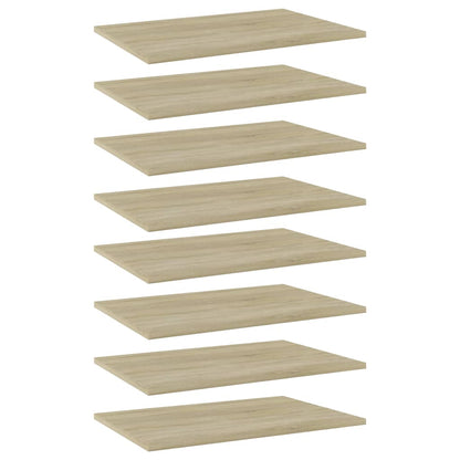 Přídavné Police 4 Ks 100 X 40 X 1,5 Cm Dřevotříska Dub Sonoma