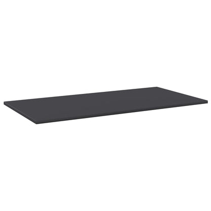 Přídavné Police 8 Ks Šedé 80 X 30 X 1,5 Cm Dřevotříska