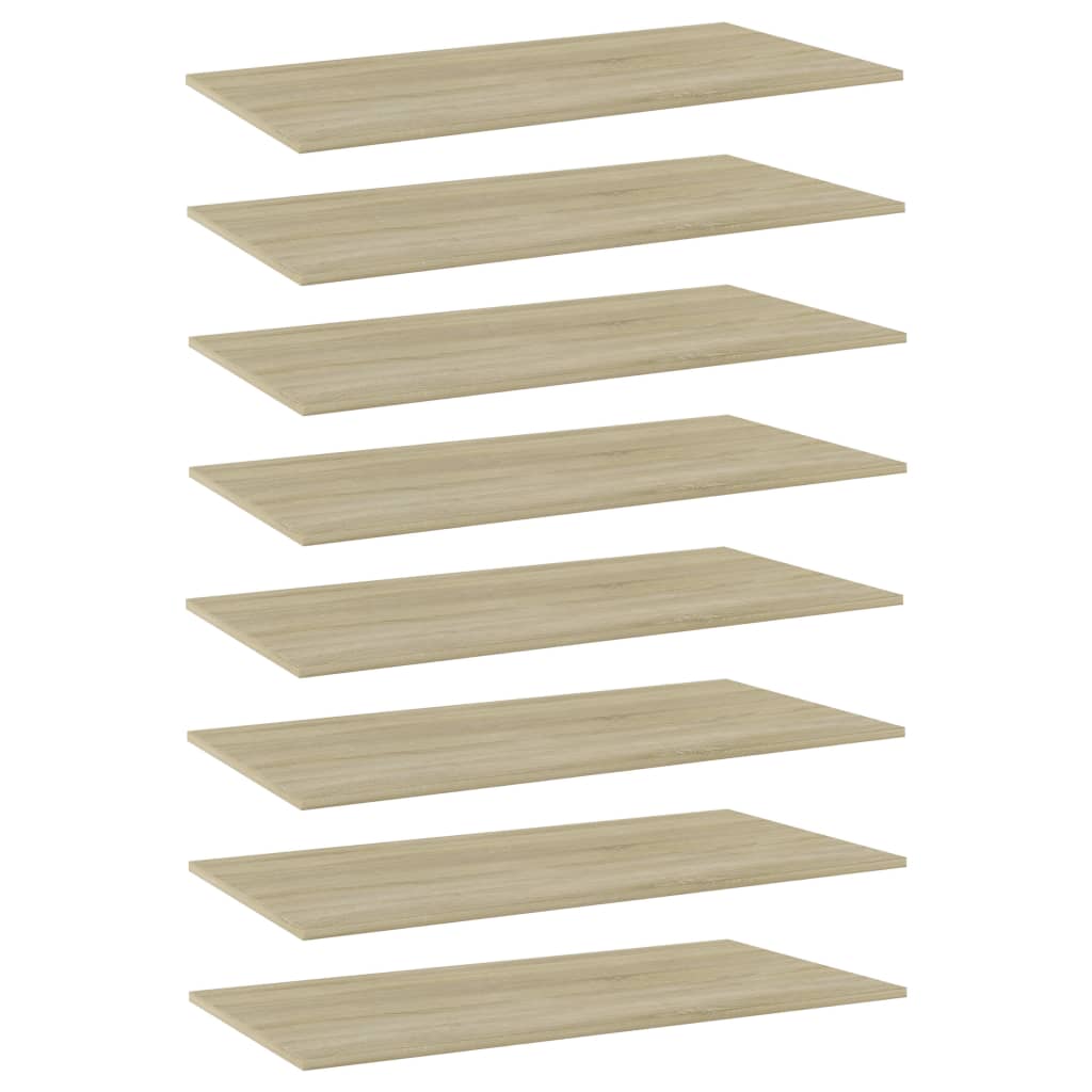 Přídavné Police 4 Ks 100 X 40 X 1,5 Cm Dřevotříska Dub Sonoma