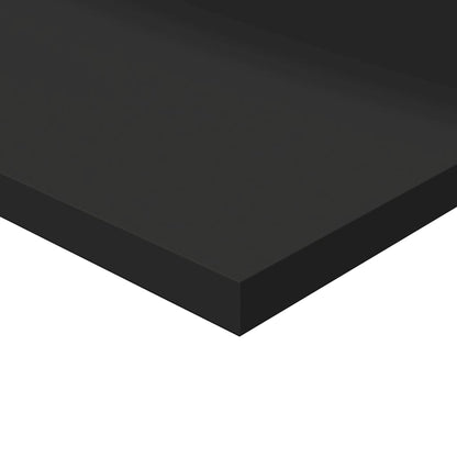 Přídavné Police 8 Ks Černé Vysoký Lesk 80X30X1,5 Cm Dřevotříska