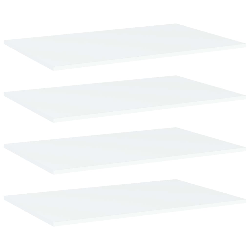 Přídavné Police 8 Ks Bílé 40 X 50 X 1,5 Cm Dřevotříska Bílá