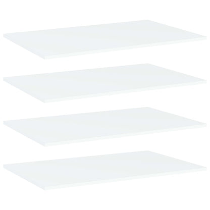 Přídavné Police 8 Ks Bílé 40 X 50 X 1,5 Cm Dřevotříska Bílá