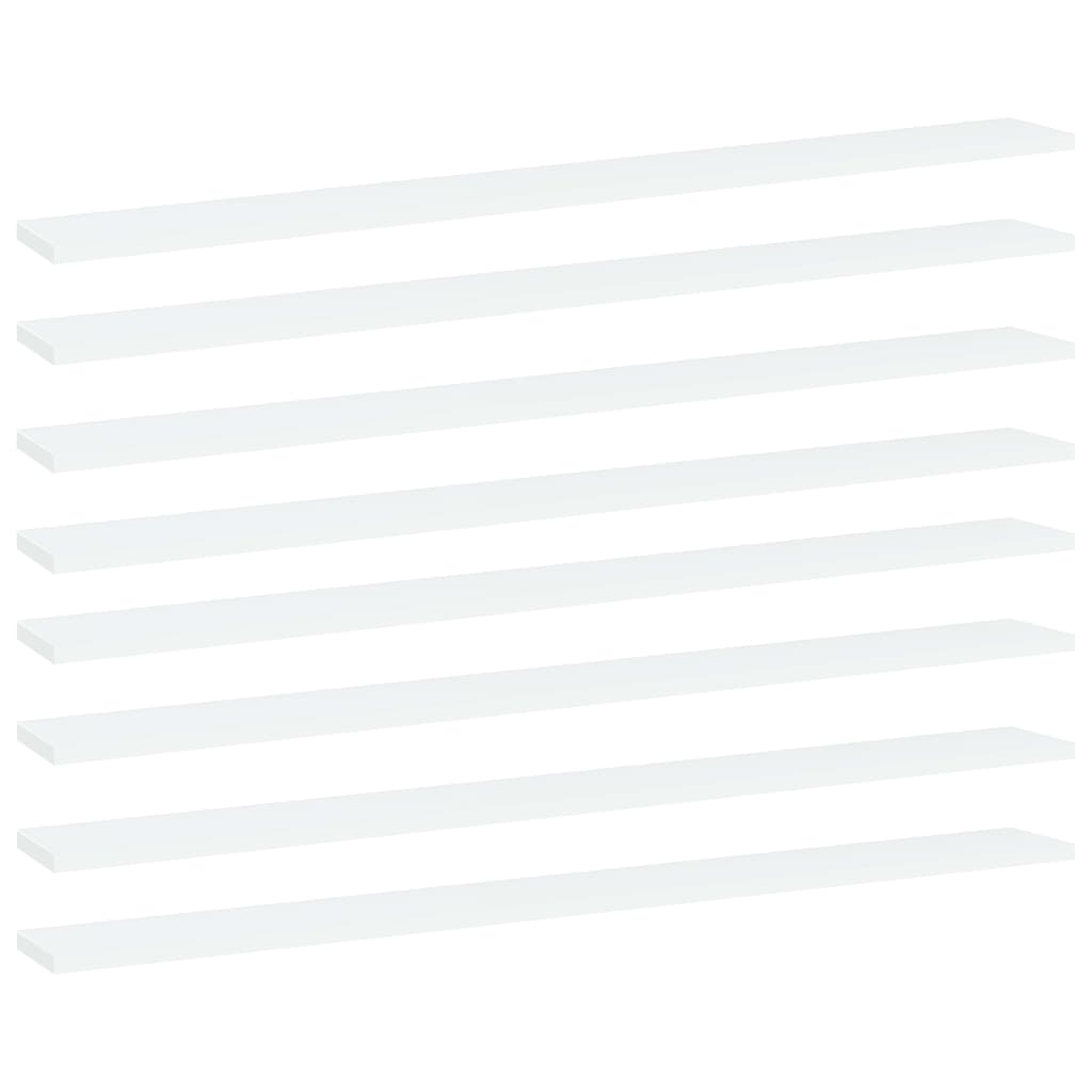 Přídavné Police 8 Ks Bílé 40 X 50 X 1,5 Cm Dřevotříska Bílá