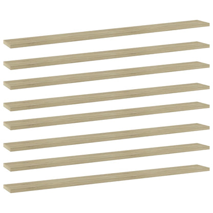Přídavné Police 4 Ks 100 X 40 X 1,5 Cm Dřevotříska Dub Sonoma