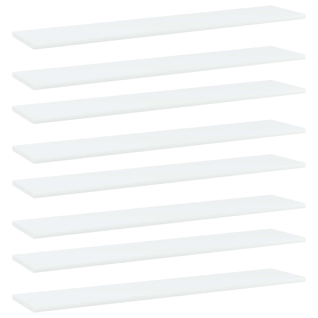 Přídavné Police 8 Ks Bílé 40 X 50 X 1,5 Cm Dřevotříska Bílá