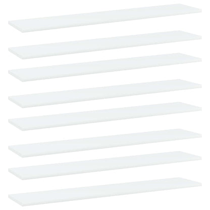 Přídavné Police 8 Ks Bílé 40 X 50 X 1,5 Cm Dřevotříska Bílá