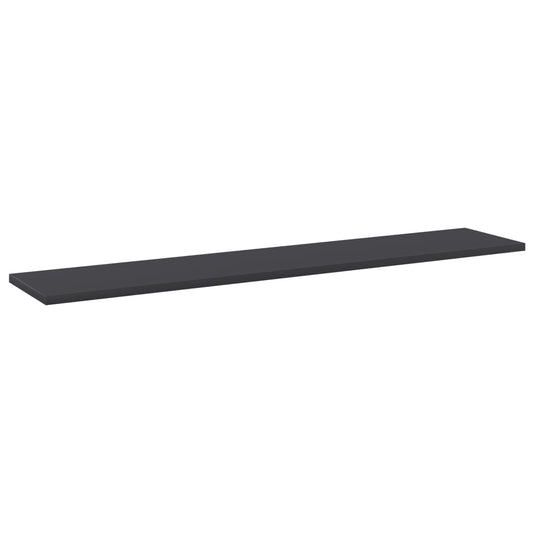 Přídavné Police 4 Ks Šedé 100 X 20 X 1,5 Cm Dřevotříska