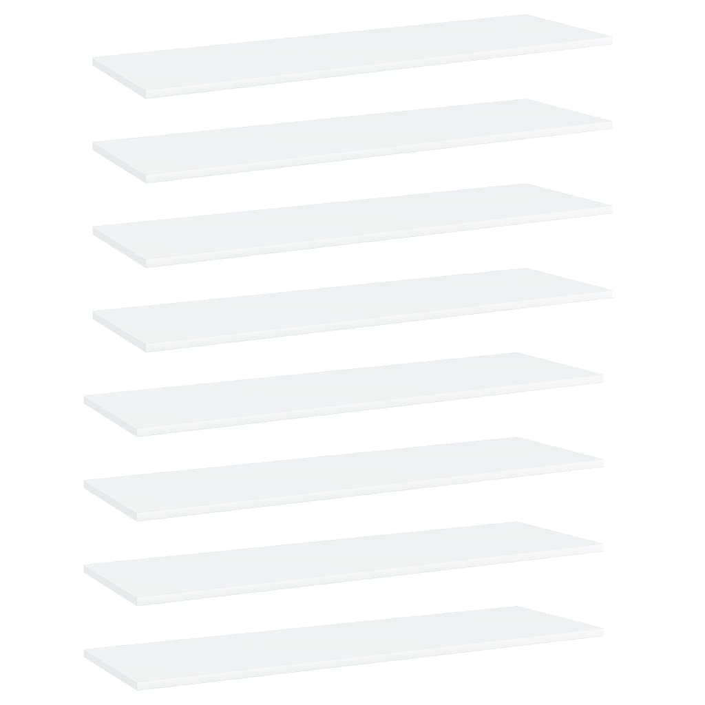 Přídavné Police 8 Ks Bílé 40 X 50 X 1,5 Cm Dřevotříska Bílá