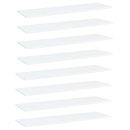 Přídavné Police 8 Ks Bílé 40 X 50 X 1,5 Cm Dřevotříska Bílá