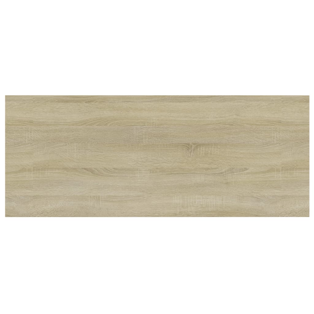 Přídavné Police 4 Ks 100 X 40 X 1,5 Cm Dřevotříska Dub Sonoma