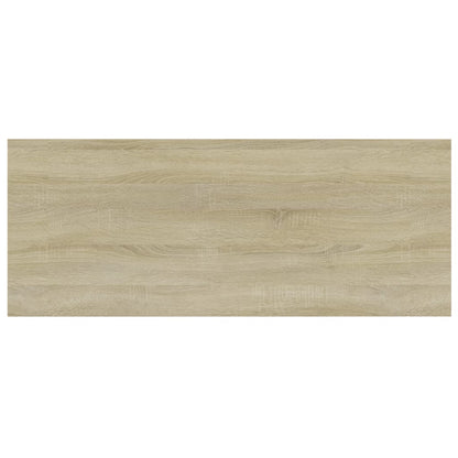 Přídavné Police 4 Ks 100 X 40 X 1,5 Cm Dřevotříska Dub Sonoma
