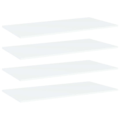 Přídavné Police 8 Ks Bílé 40 X 50 X 1,5 Cm Dřevotříska Bílá