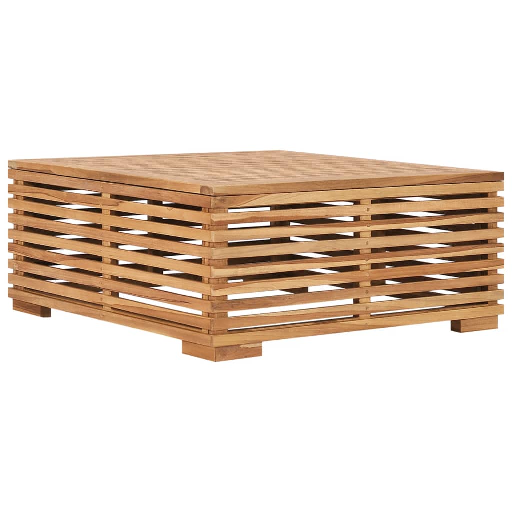 Set Zahradního Stolu A Podnožky Poduška Masivní Teak