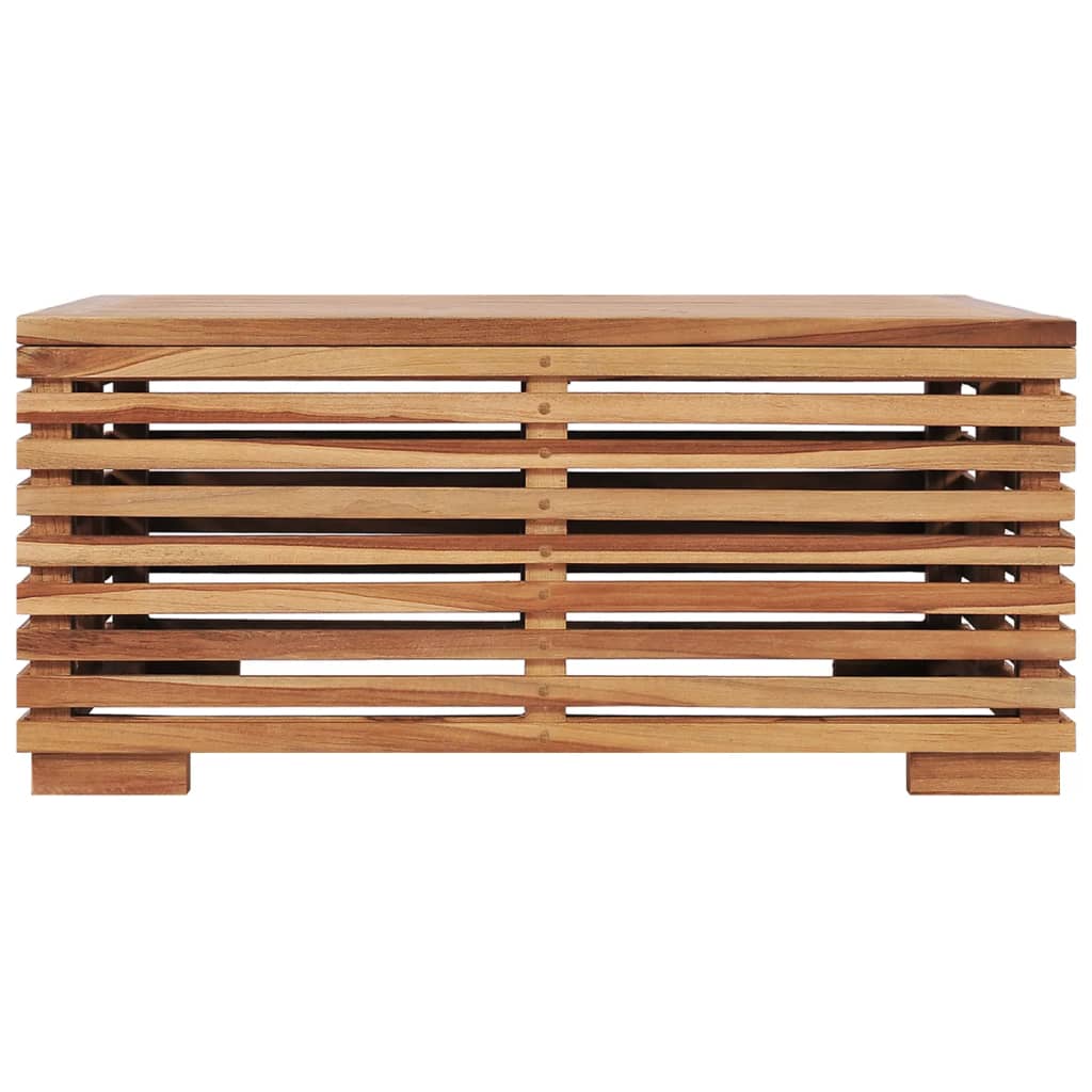 Set Zahradního Stolu A Podnožky Poduška Masivní Teak