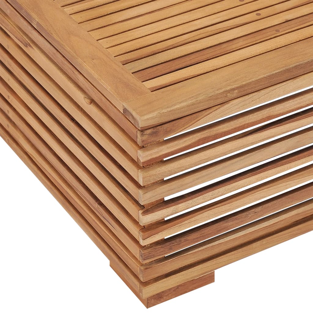 Set Zahradního Stolu A Podnožky Poduška Masivní Teak