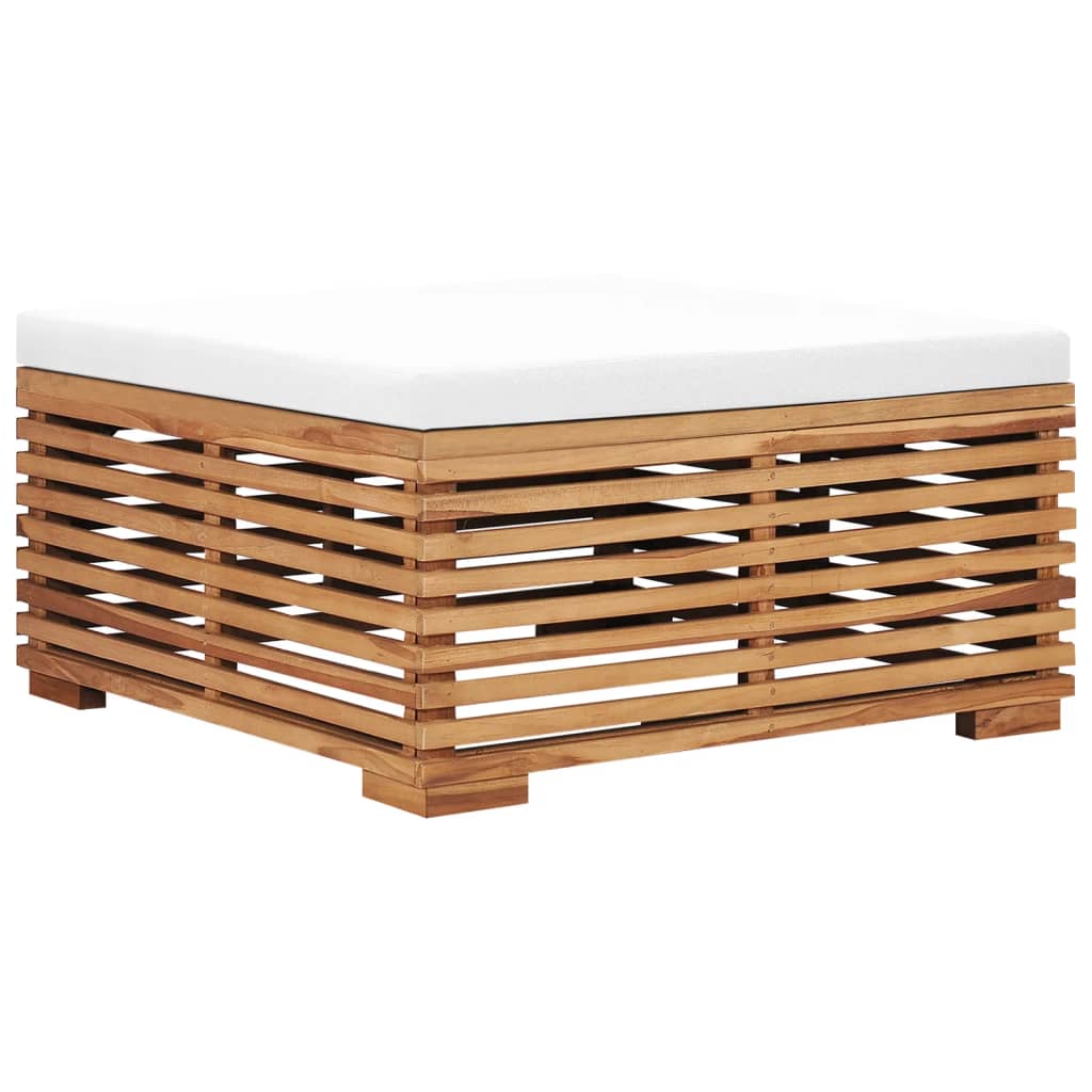 Set Zahradního Stolu A Podnožky Poduška Masivní Teak
