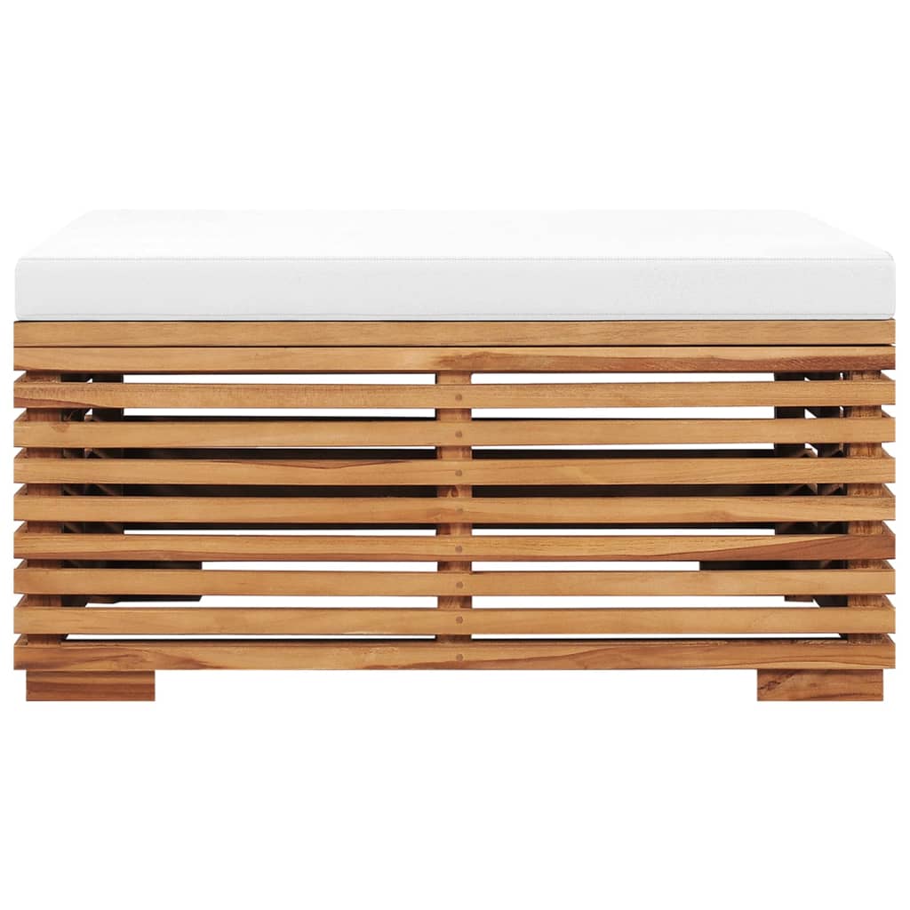 Set Zahradního Stolu A Podnožky Poduška Masivní Teak
