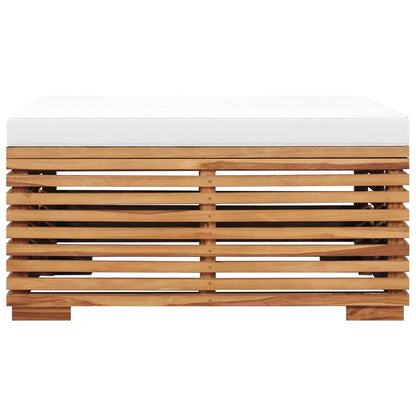 Set Zahradního Stolu A Podnožky Poduška Masivní Teak