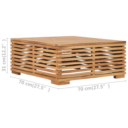 Set Zahradního Stolu A Podnožky Poduška Masivní Teak