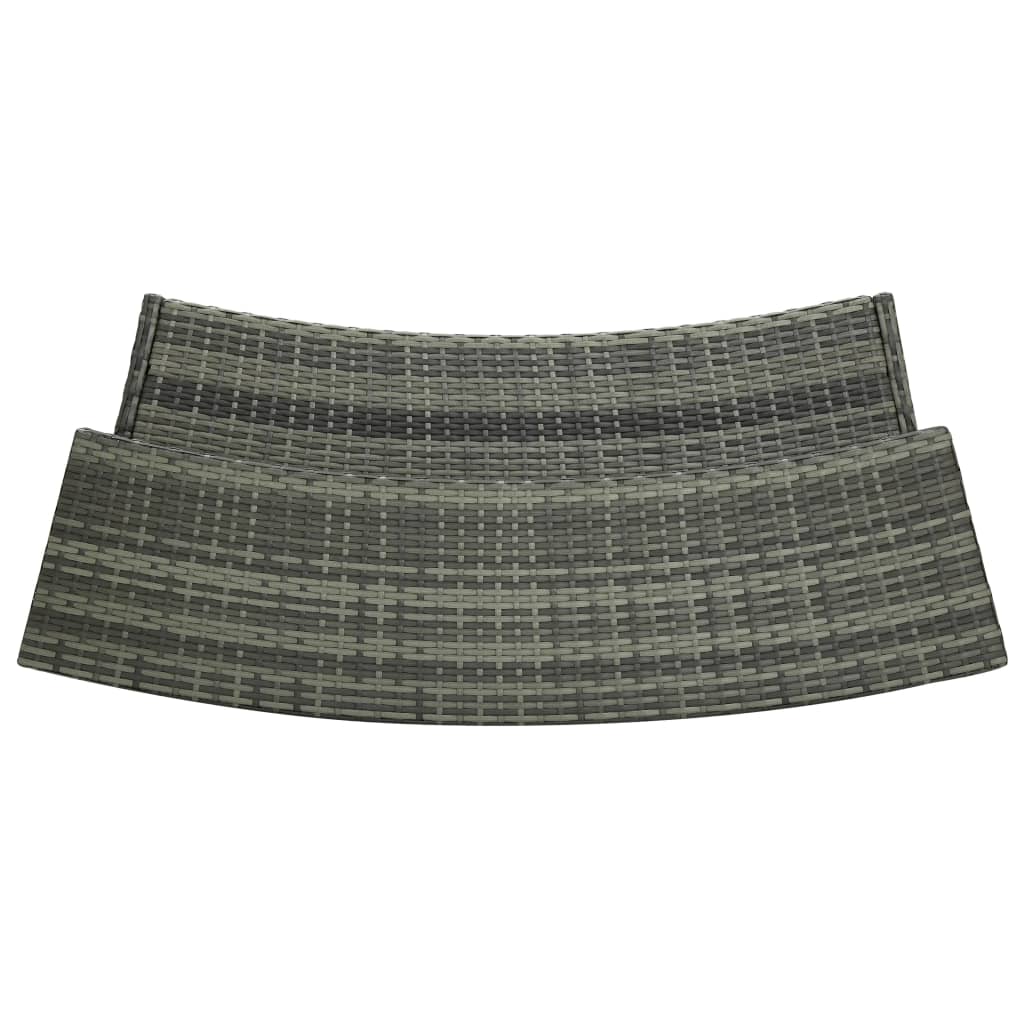 3Dílný Zahradní Barový Set S Poduškami Šedý