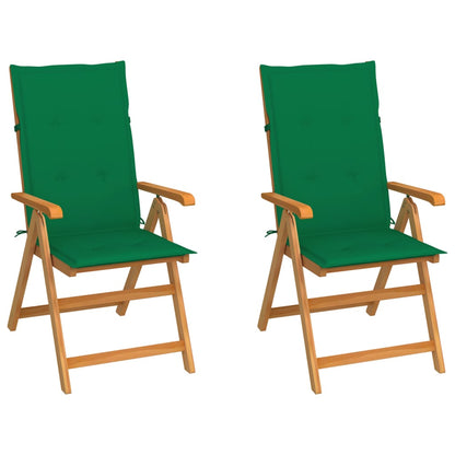 Zahradní Židle 4 Ks Černé Podušky Masivní Teak