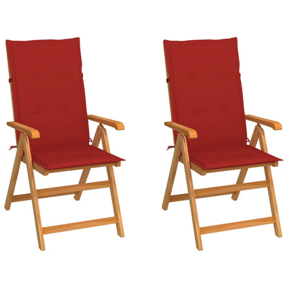 Zahradní Židle 4 Ks Černé Podušky Masivní Teak
