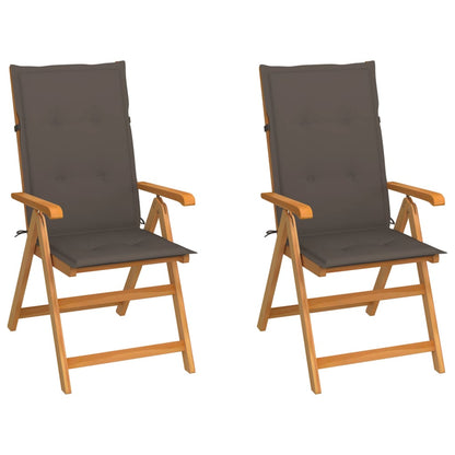 Zahradní Židle 4 Ks Černé Podušky Masivní Teak