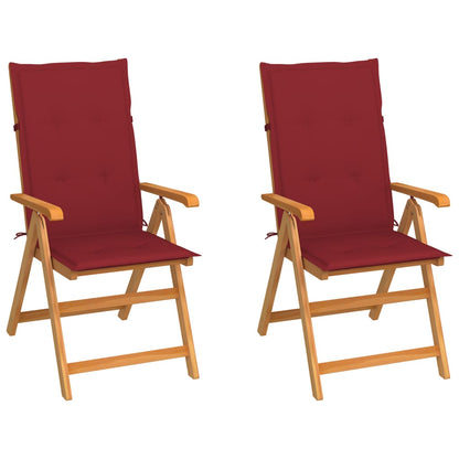 Zahradní Židle 4 Ks Černé Podušky Masivní Teak