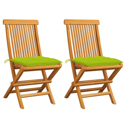 Zahradní Židle S Šedými Poduškami 6 Ks Masivní Teak