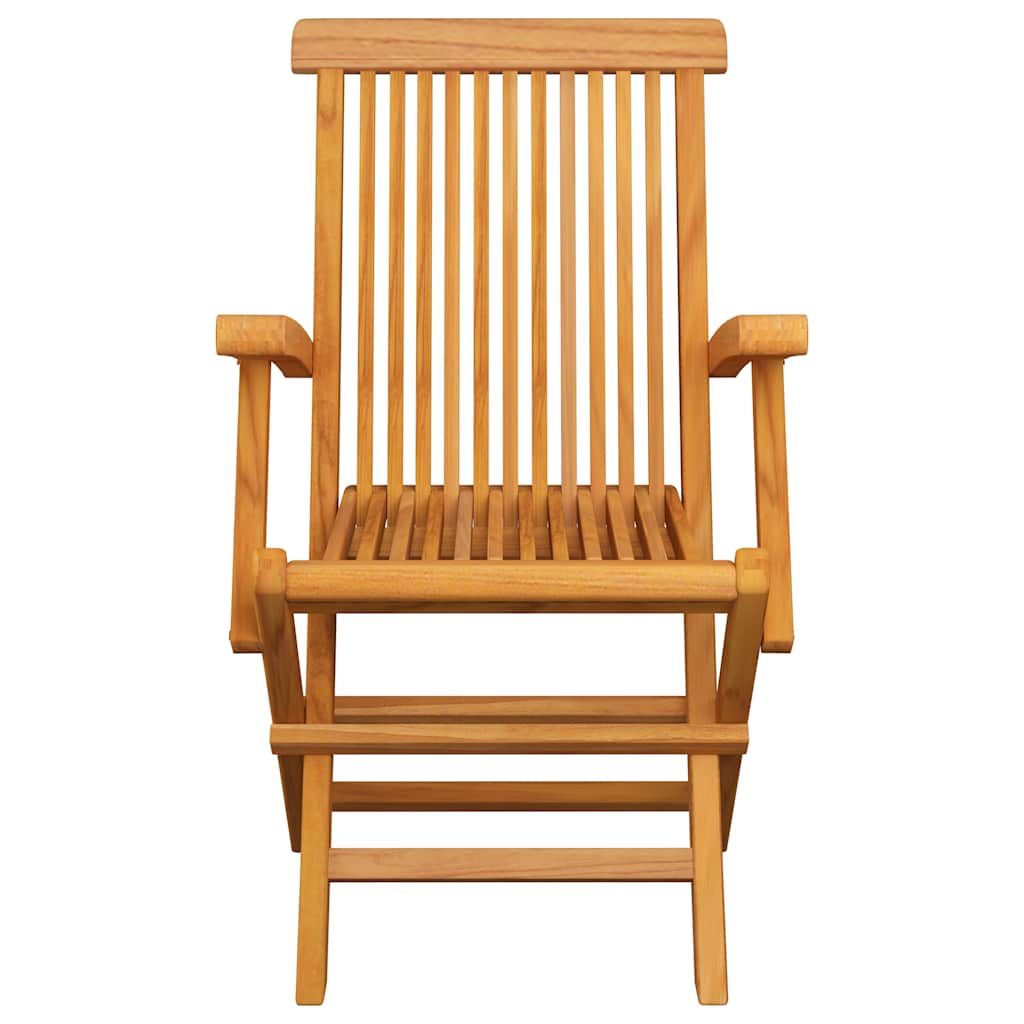Zahradní Židle S Béžovými Poduškami 3 Ks Masivní Teak