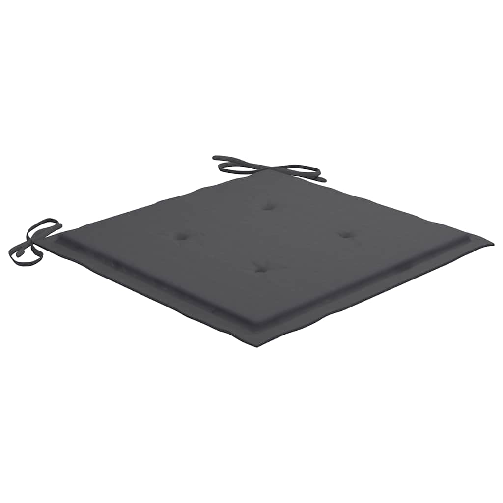 Zahradní Židle S Antracitovými Poduškami 4 Ks Masivní Teak